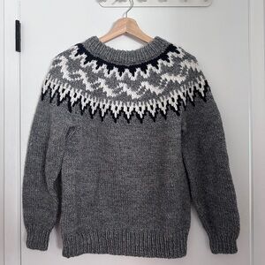 fair isle knit sweater
